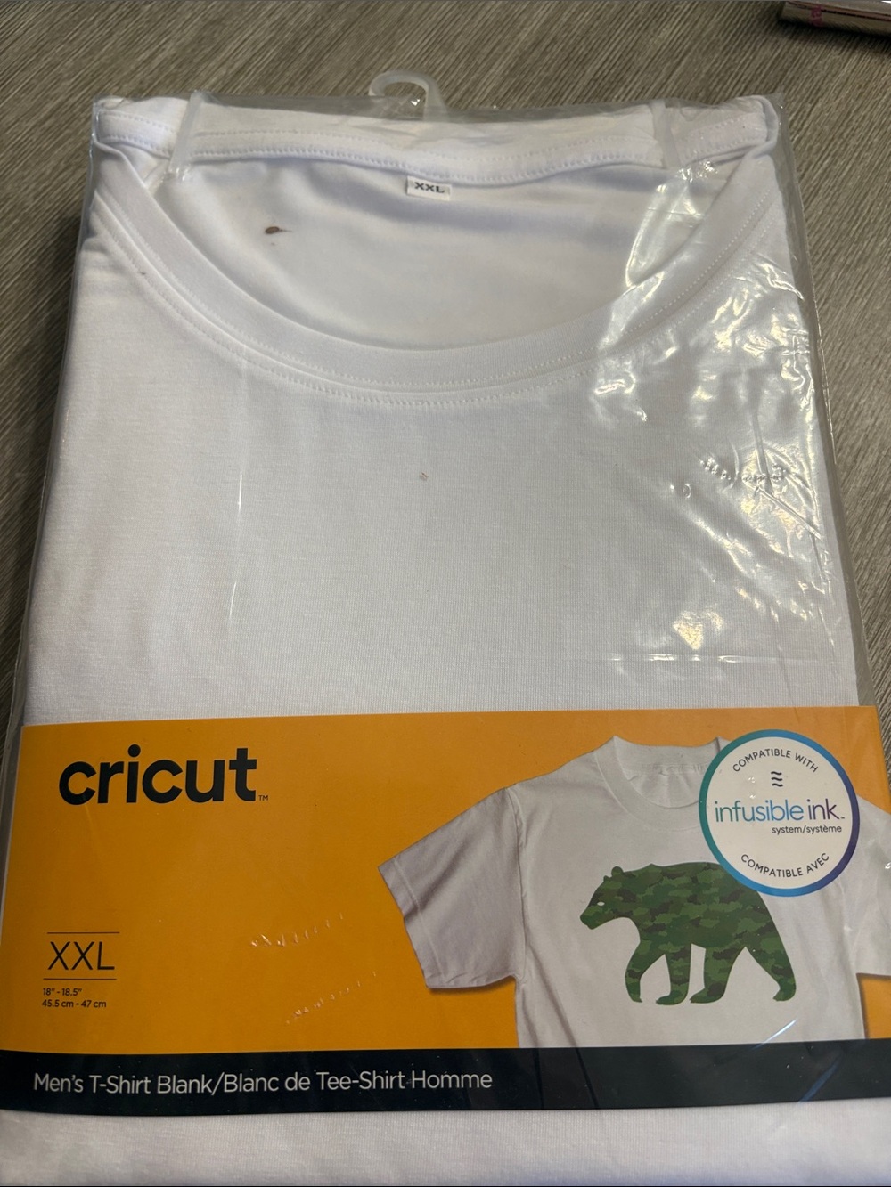 Cricut White Men's Short Sleeve T‑Shirt Blank